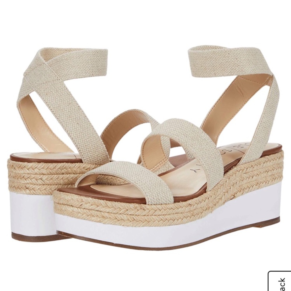 Sole Society Aven Wedge Sandal EUC!